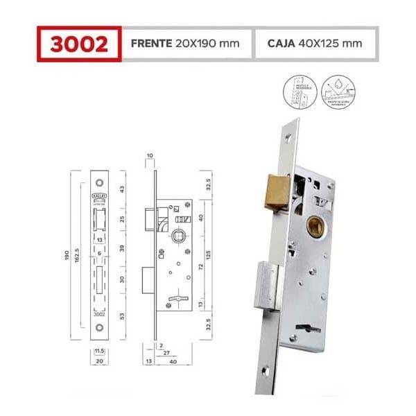 Cerradura 3002 Exterior