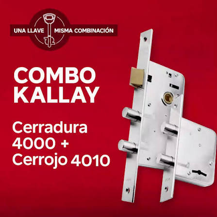 Combo JS4000 — Cerradura 4000 + Cerrojo 4010